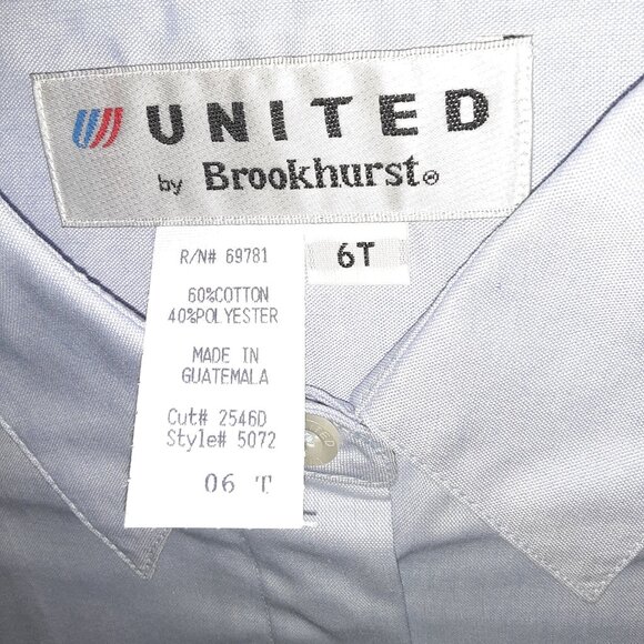 Mint Vintage UAL Shirt * 6 Tall -See Measurement * Stewardess * Flight Attendant - Picture 7 of 7